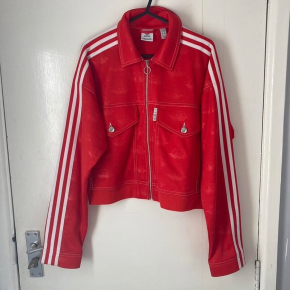 Adidas Fiorucci Red Jacquard Jacket - Picture 6 of 6